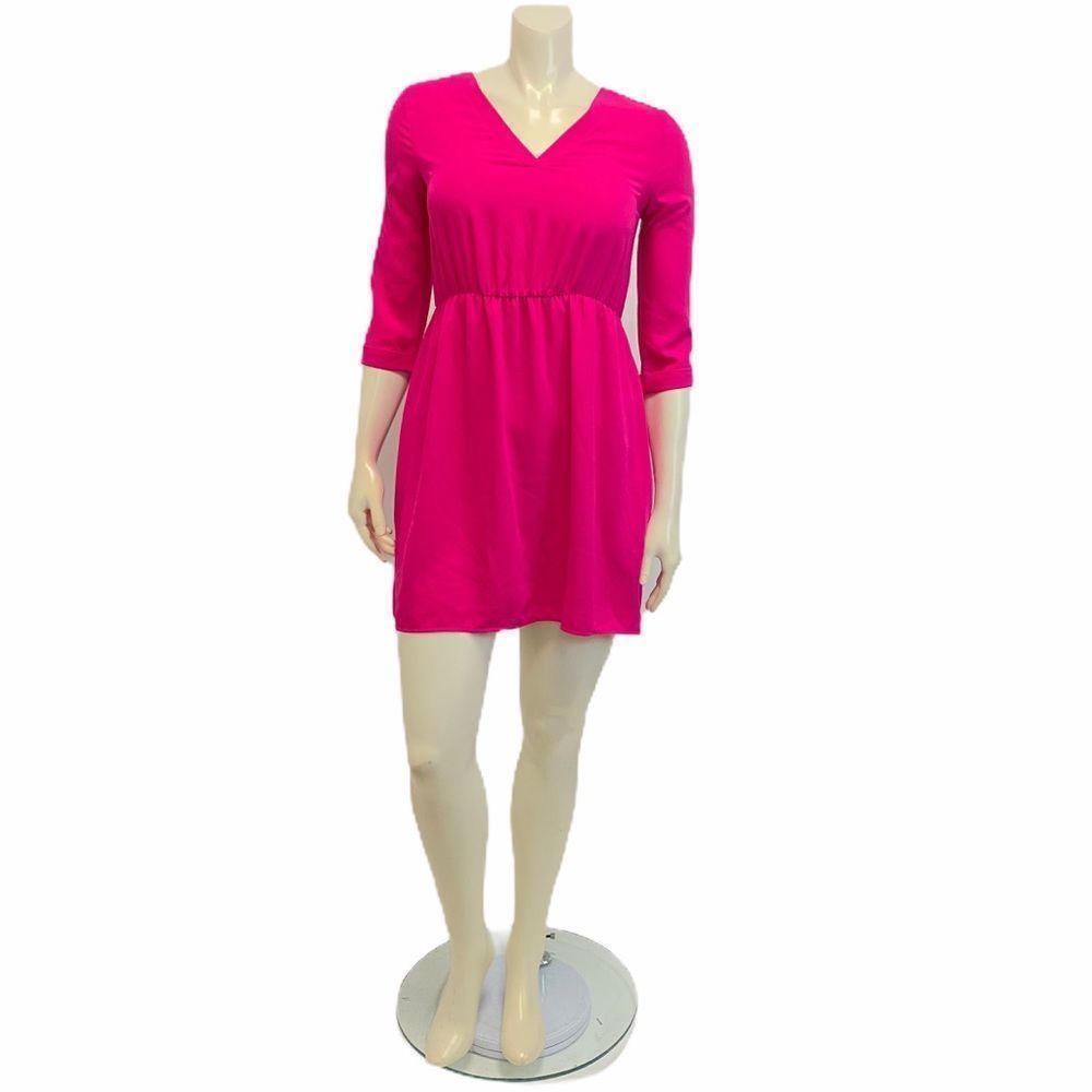 Everly Pink 3/4 Sleeve Small Mini‎ Dress